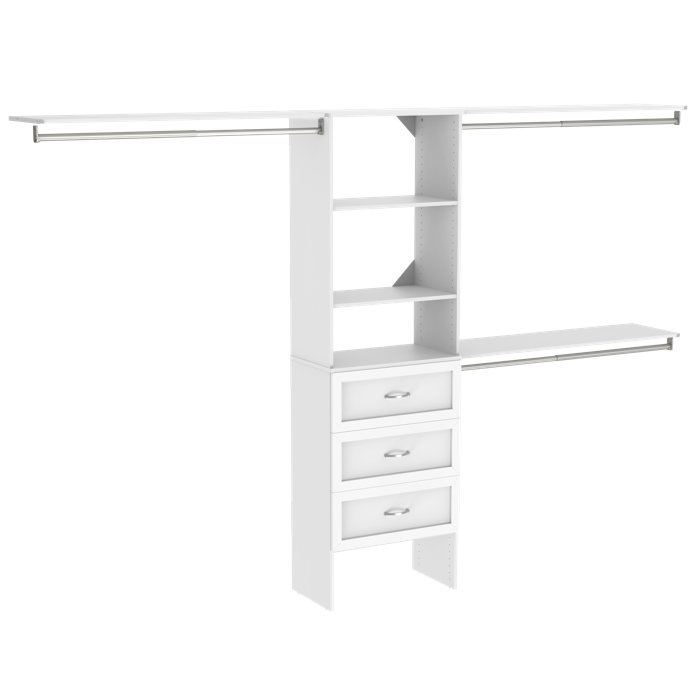 ClosetMaid SuiteSymphony 84" W 120" W Closet System with Drawers